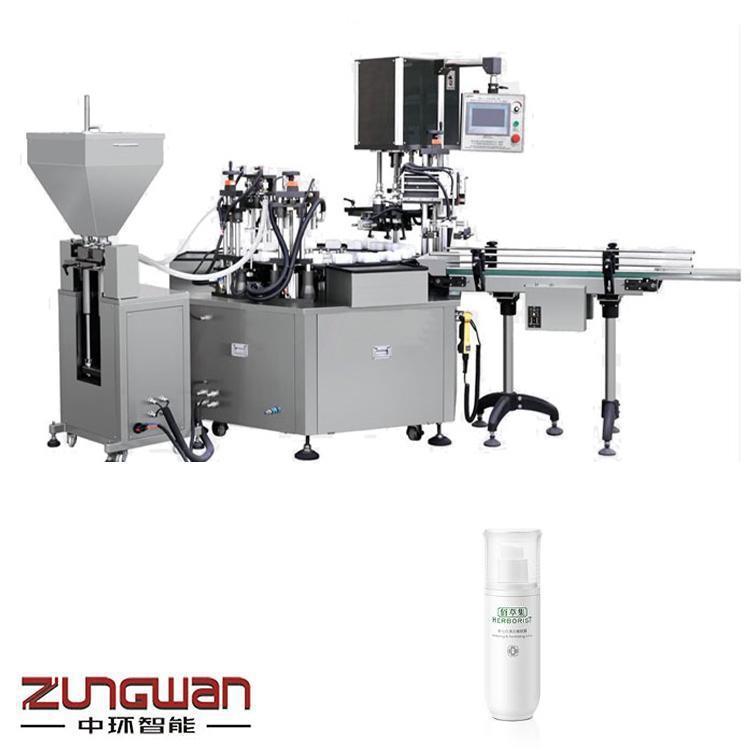 膏体灌装锁盖机 柔肤水乳液灌装生产线 支持定制