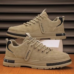 2024 new summer work shoes for men, casual, trendy, breathable and versatile, Korean style low-top British style Martin boots trendy shoes