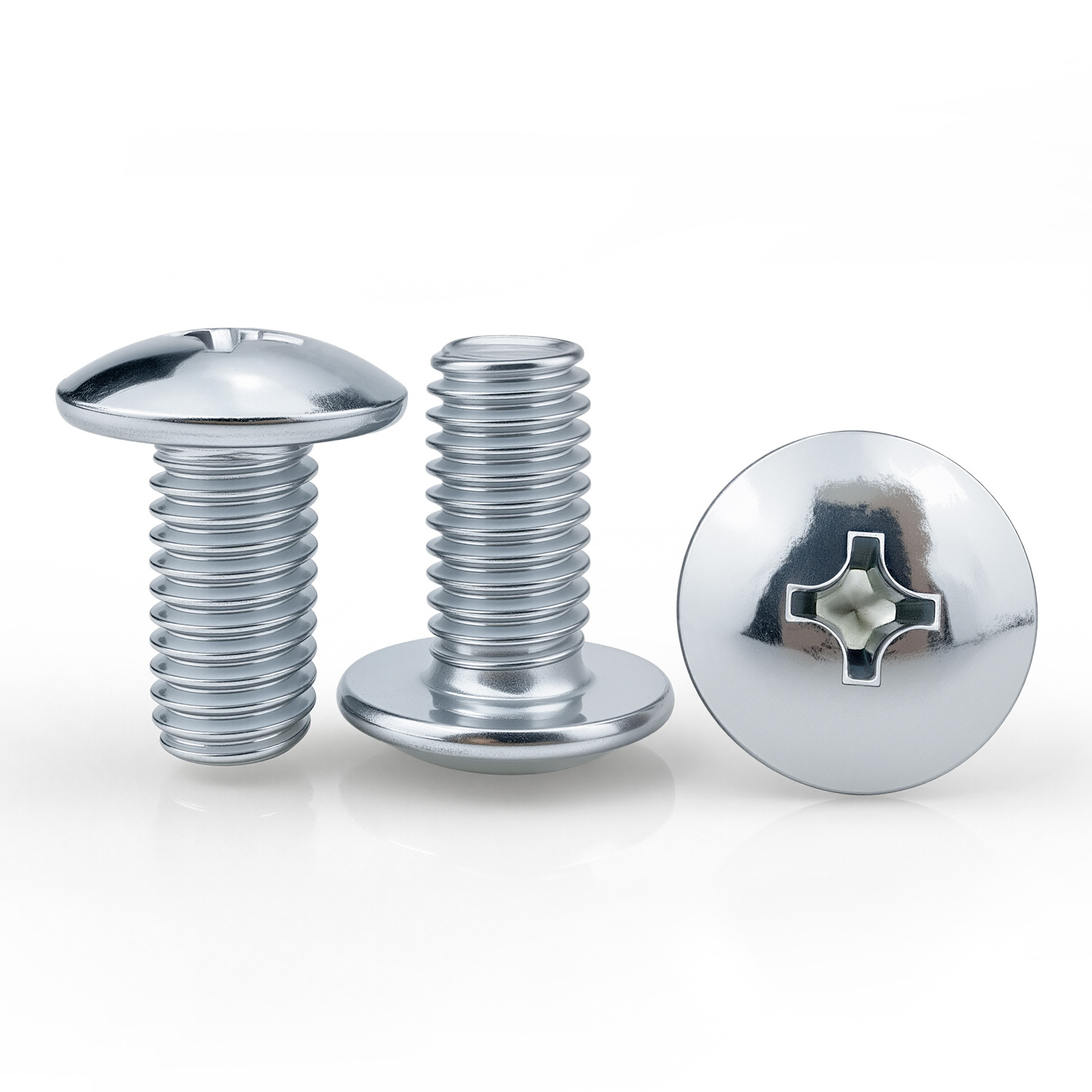 Galvanizado gran cabeza plana tornillo cruzado cabeza de hongo cruzado tornillo cabeza de paraguas perno de fijación de dientes