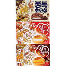 韓國進口青佑原味 巧克力味 板栗味打糕糯米夾心Q軟麻薯零食即食