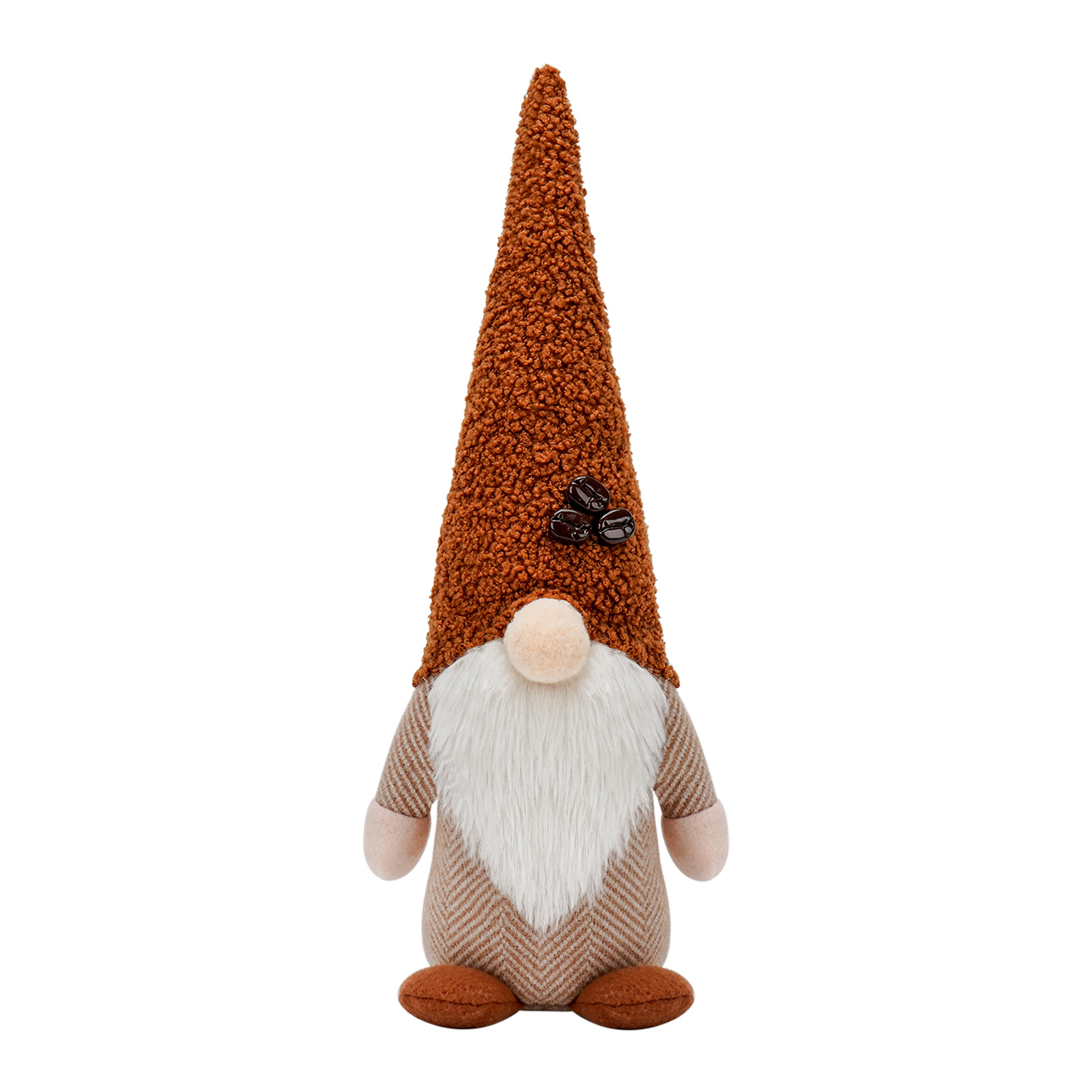 Nueva muñeca sin rostro del Festival de café transfronterizo con granos de café Rudolf muñeca decoración de la ventana decoraciones para el hogar