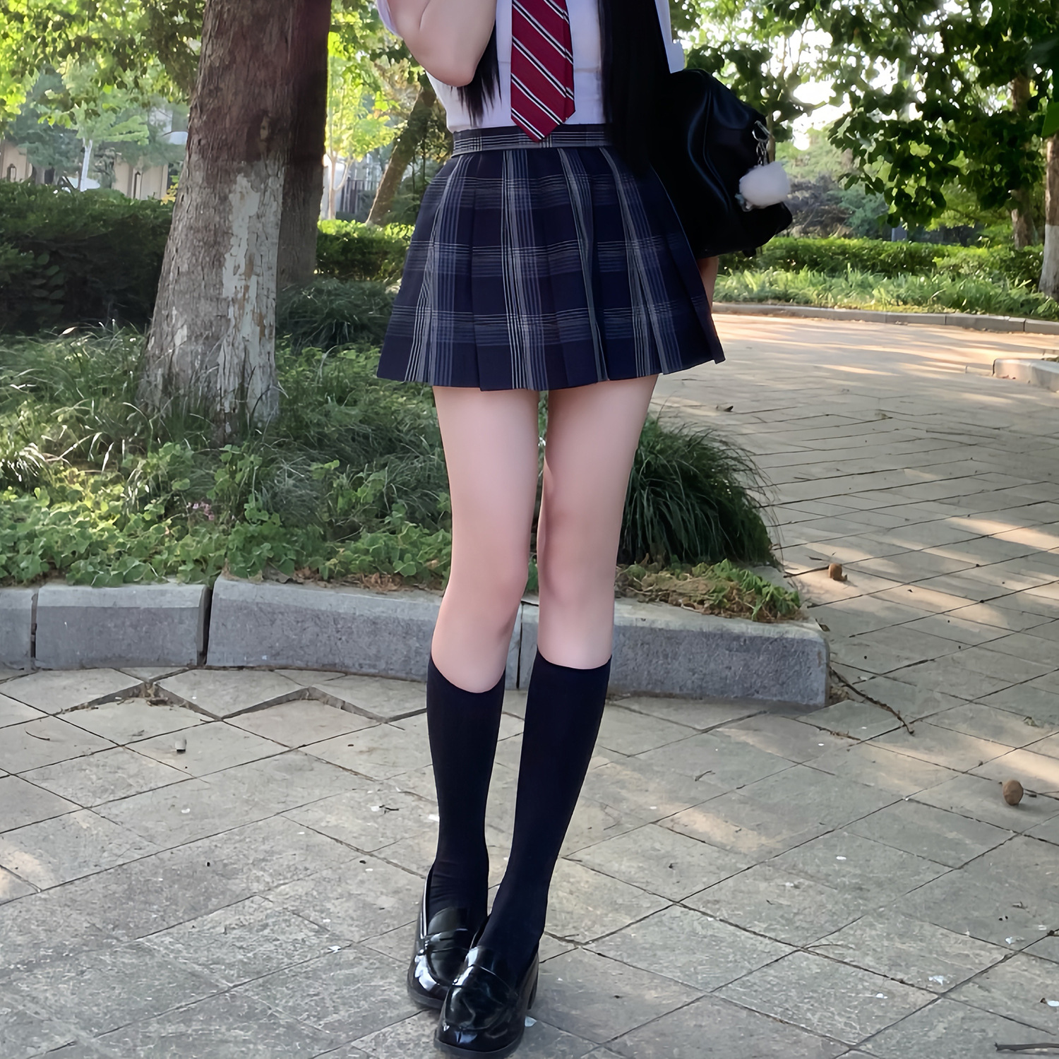 Юбка в клетку 36см + галстук-бабочка