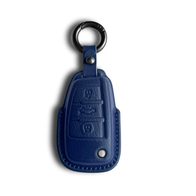 Car key bag – A3 A6L Q5L A8L - audi-e-model-knight-blue-set-round-buckle