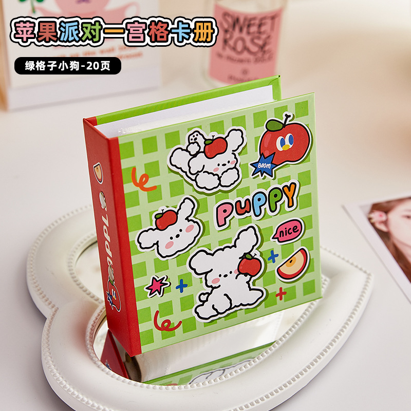 Álbum de tarjetas fresco pequeño estilo ins original Álbum de fotos Polaroid de dopamina de alto valor Álbum de almacenamiento de tarjetas pequeñas de 3 pulgadas para niñas