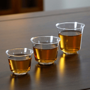 Disposable Tea Cup Large Heat-resistant Transparent Tea Cup Wine Cup Drinking Tea Small Cup PS Commercial