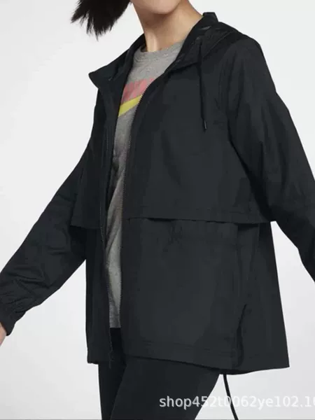 Foreign Trade Hook-Style Sports Jacket for Women, Spring and Summer, Hooded, Lightweight, Sun-Protective, Breathable, Loose-Fitting, Windproof Outdoor Top Aj2983