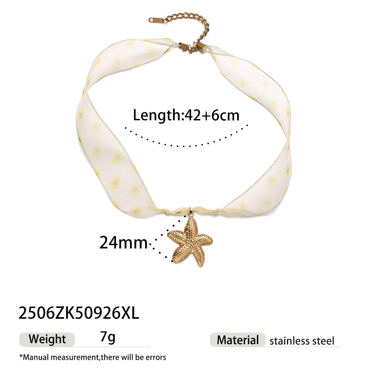 Tiana Europa y América colgante de acero inoxidable collar dulce y cool caliente viento universal nicho bufandas de seda estrella de mar collar de acero titanio sol