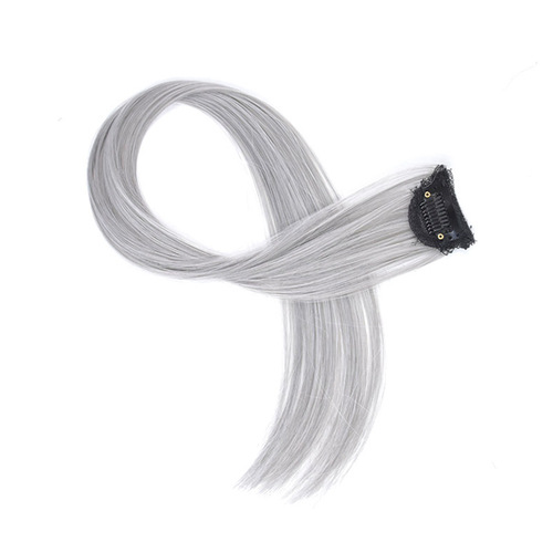 Clip-in extensions, human hair colored clip-in extensions, high temperature silk ombre clip-in extensions, long straight hair clip-in extensions, one-piece clip-in wig, colored clip-in extensions