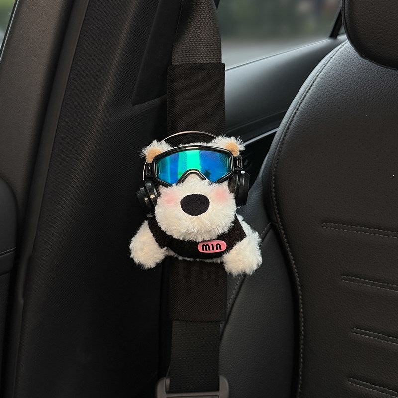 2026 New West Highland Car Seatbelt Shoulder Pads Cute Car Interior Accessories Seatbelt Decorations Pair