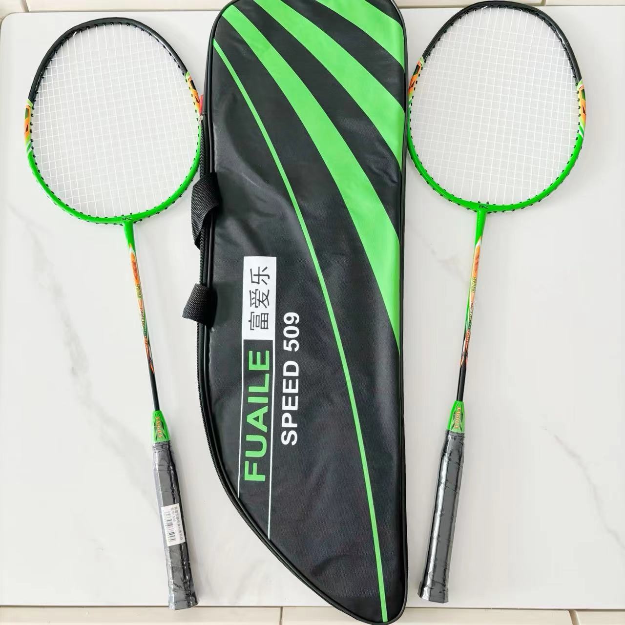 Raqueta de bádminton total para estudiantes, adulto integrado, aleación de hierro dividida, aleación de aluminio, fibra, pluma, raqueta de lana de doble raqueta