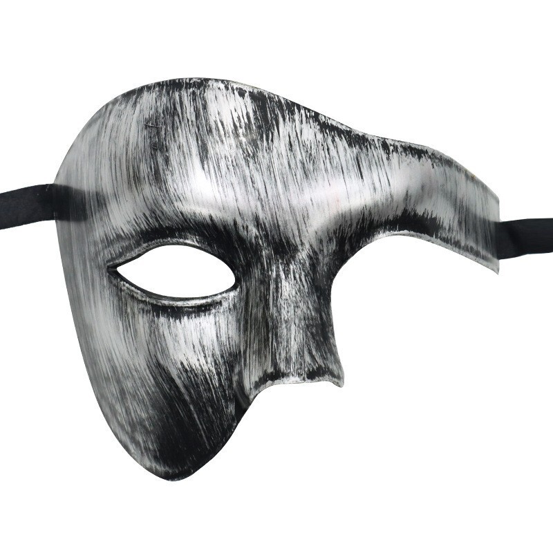 ハロウィン カーニバル イタリア ヴェネツィア ローマ サムライ マスク エジプト 古代ギリシャ メンズ ハーフフェイスマスク|undefined