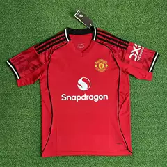 2526 New Manchester Home and Away Football Uniforms Summer Men's Sports High-End Embroidered Thai Version Jersey Fcat