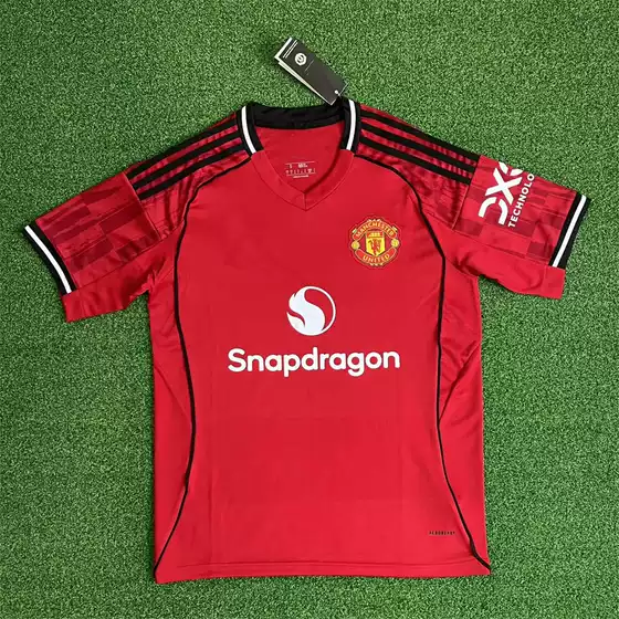 2526 New Manchester Home and Away Football Uniforms Summer Men's Sports High-End Embroidered Thai Version Jersey Fcat