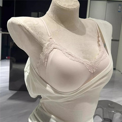 U快適蕾平はセットのトップ版のフランスvネックレースの女性の下着に跡がないです。