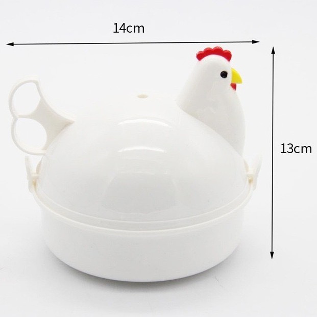 Fabricante horno microondas vaporizador de huevos en forma de huevo gallo hervido buffet desayuno rápido cuatro huevos vaporizador de huevos