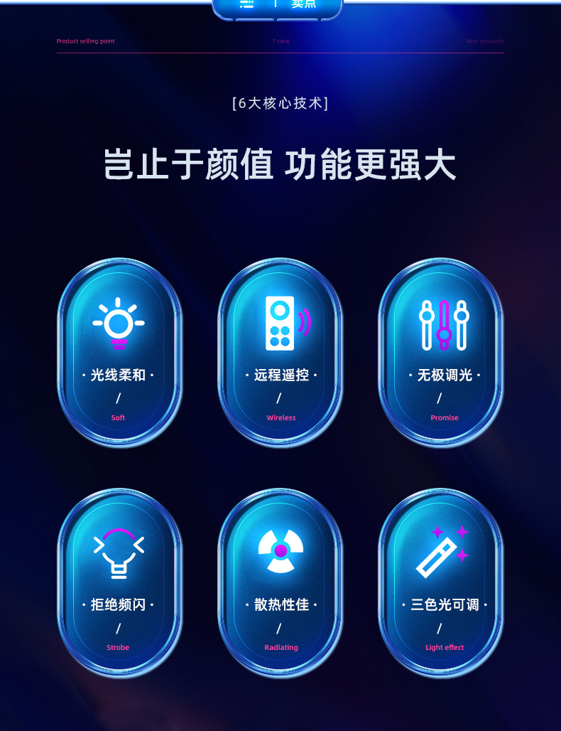 新款柔光摄影补光灯 LED柔光美颜灯室内拍照摄影棚专业补光直播灯