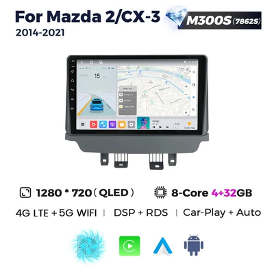 DVD Navigation — Mazda 2 Cx-3 2014-2021 - m300s-432-eight-core-full-network-communication-low-configuration-the-original-car-has-no-screen