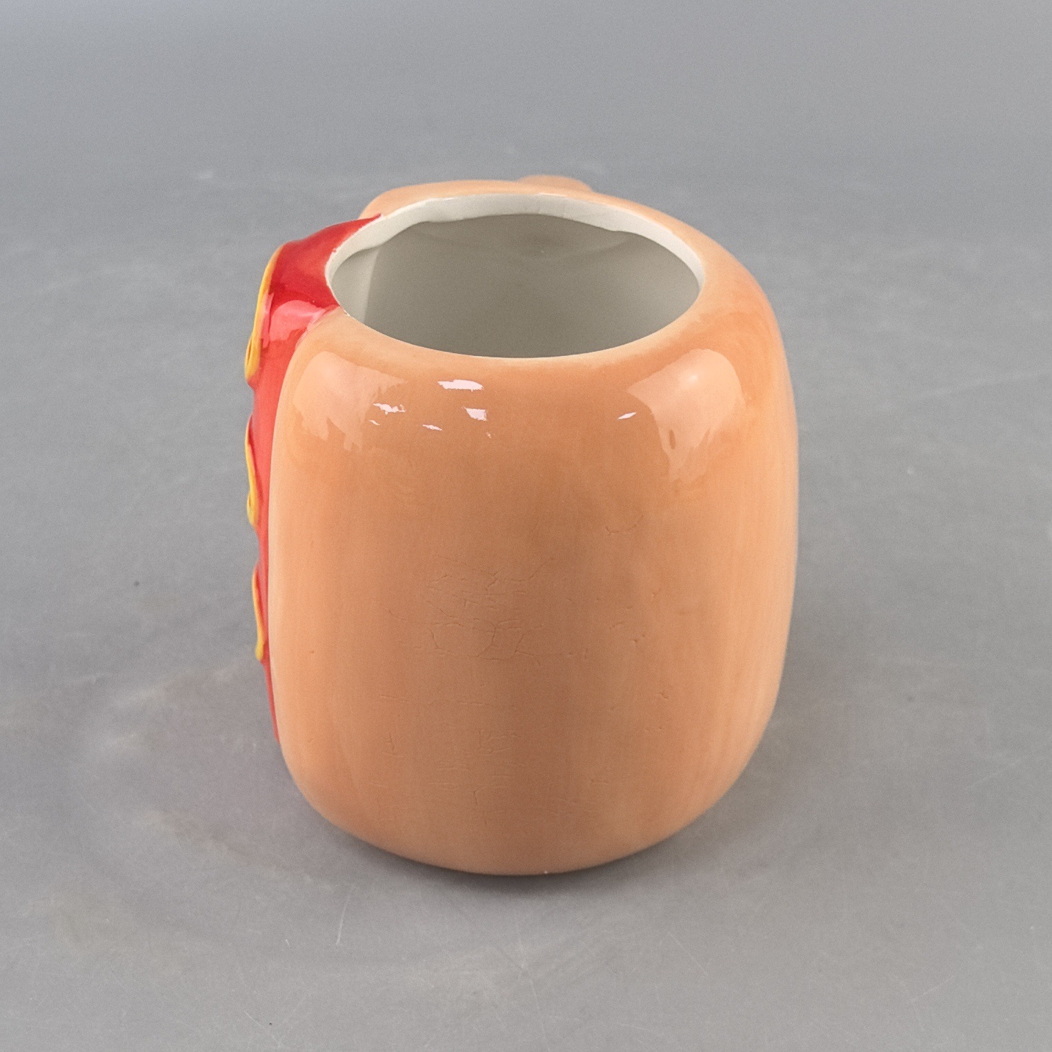 Hot sale creativo encantador cerámico perro caliente taza extraña taza de café ins viento alto valor práctico regalo de cumpleaños