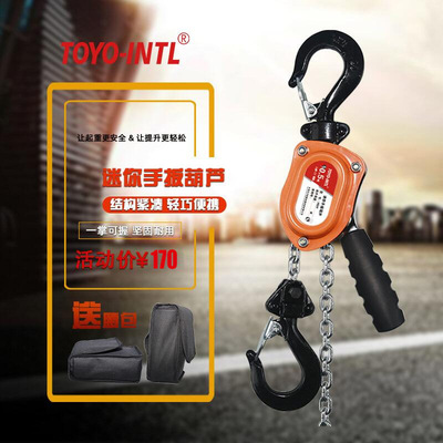 Tianjin Dongyang Portable Mini gourd 0.25T Lifting Down chain miniature Hand Chain
