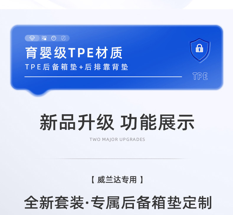 Suitable for 2026 Toyota Wildlander, Tpe Trunk Mat, Complete Range of Car Accessories, 26 Gac New Models
