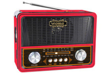 跨境熱賣3波段收音機手提便攜可充電應急收音機外放大喇叭VX-332