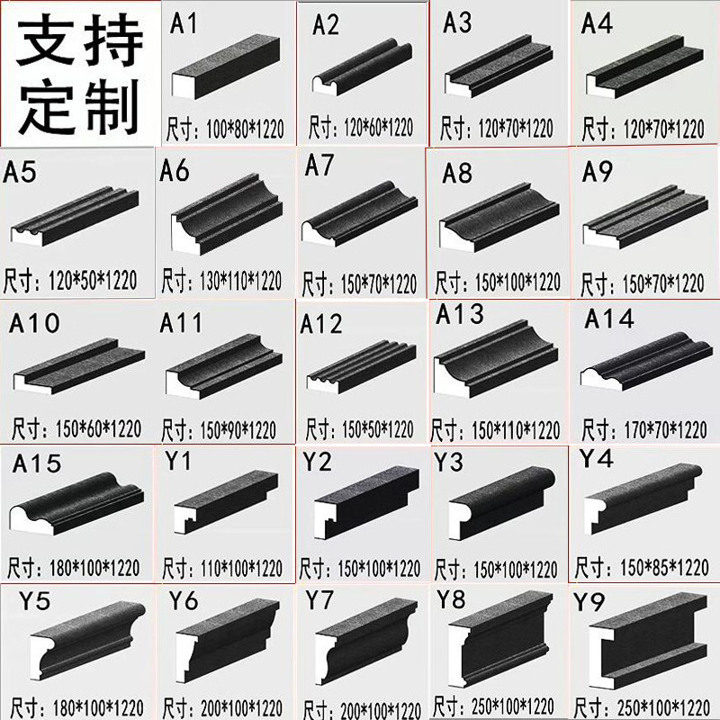 发泡定制建筑构件装饰腰线窗套檐口线脚 eps线条罗马住 eps线条