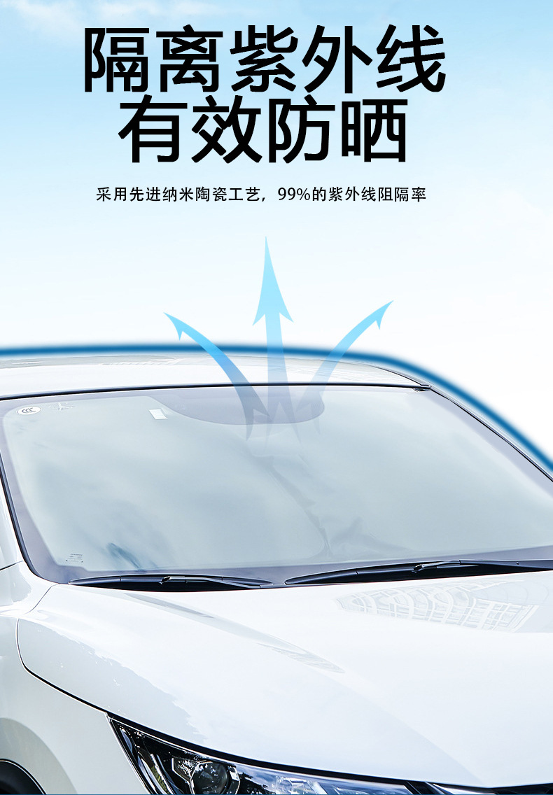 Factory wholesale of car windshield film, full-vehicle film application, high heat insulation, sun protection, and explosion-proof glass film
