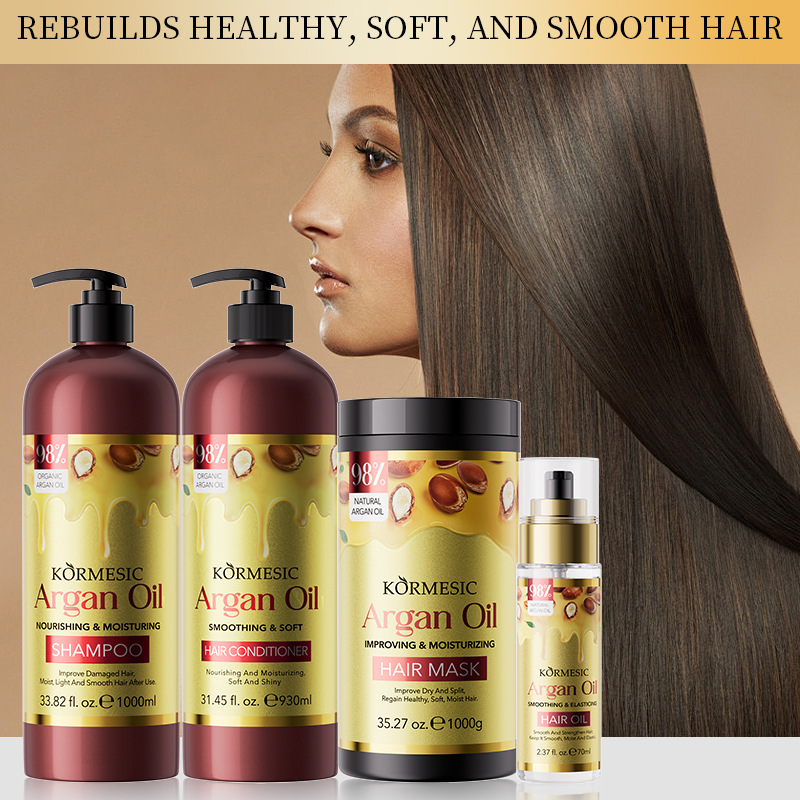 Juego de Champú y Acondicionador con Aceite de Argán Limpieza para el Cabello
