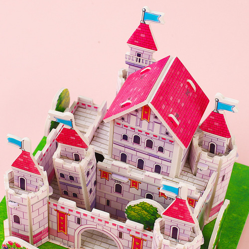 Children's fun 3D three-dimensional puzzle diy handmade model baby parent-child early education assembled toys street stall small gifts