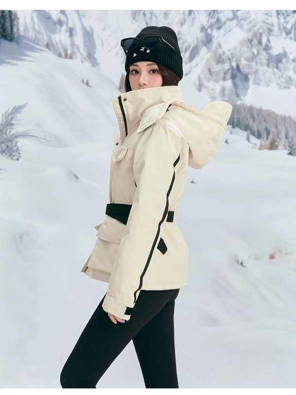 明星同款三防工装羽绒服女2025冬季新款运动登山服冲锋户外外套潮|undefined