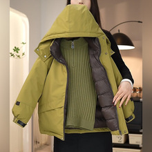 男童儿童羽绒棉服中大童冲锋衣棉袄外套保暖冬季加厚拼色棉衣宝宝