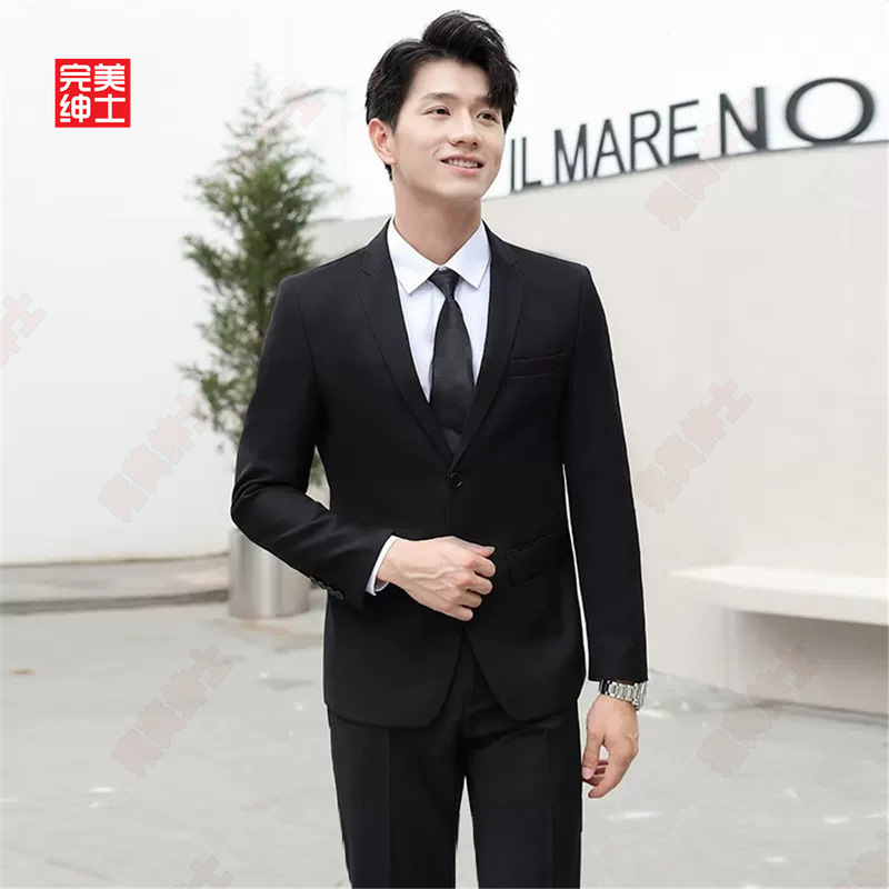 Perfect Gentleman Suit Jacket Men's Business Formal Wear Professional Suit High-End Shoulder Pad Wedding Dress Casual