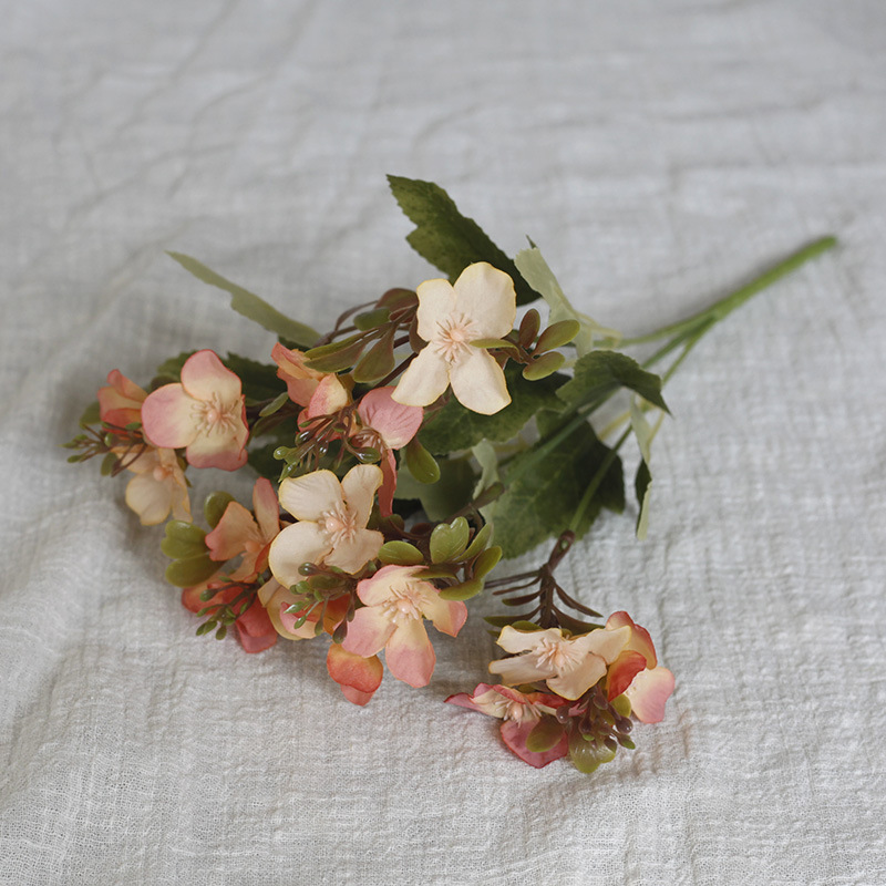 Artificial Hydrangea Bouquet For Wedding Home Table Decoration_voghion.com