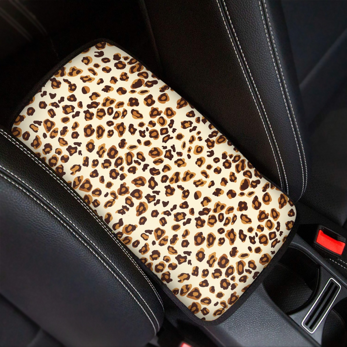 Amazon Car Armrest Mat Leopard Print Foreign Trade Car Center Console Armrest Pad Protective Cover Custom-Made According to Your Design
