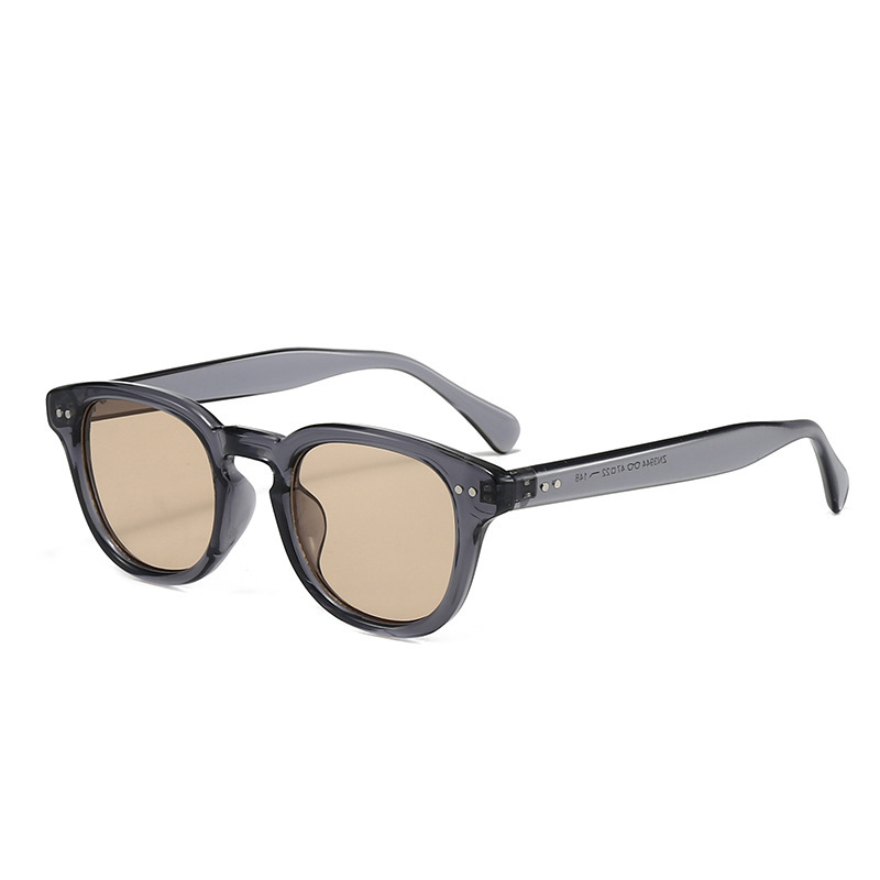 Korean Style Square Small Frame Studded Sunglasses For Men UV Protective Photo Protecting Sophisticated Versatile Everyday Wear_voghion.com