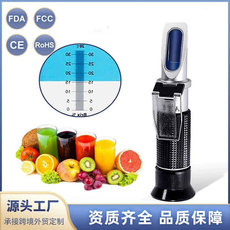 Измеритель фруктового сахара 0-32% ручной измеритель сахара измеритель сладости измеритель солености измеритель содержания сахара