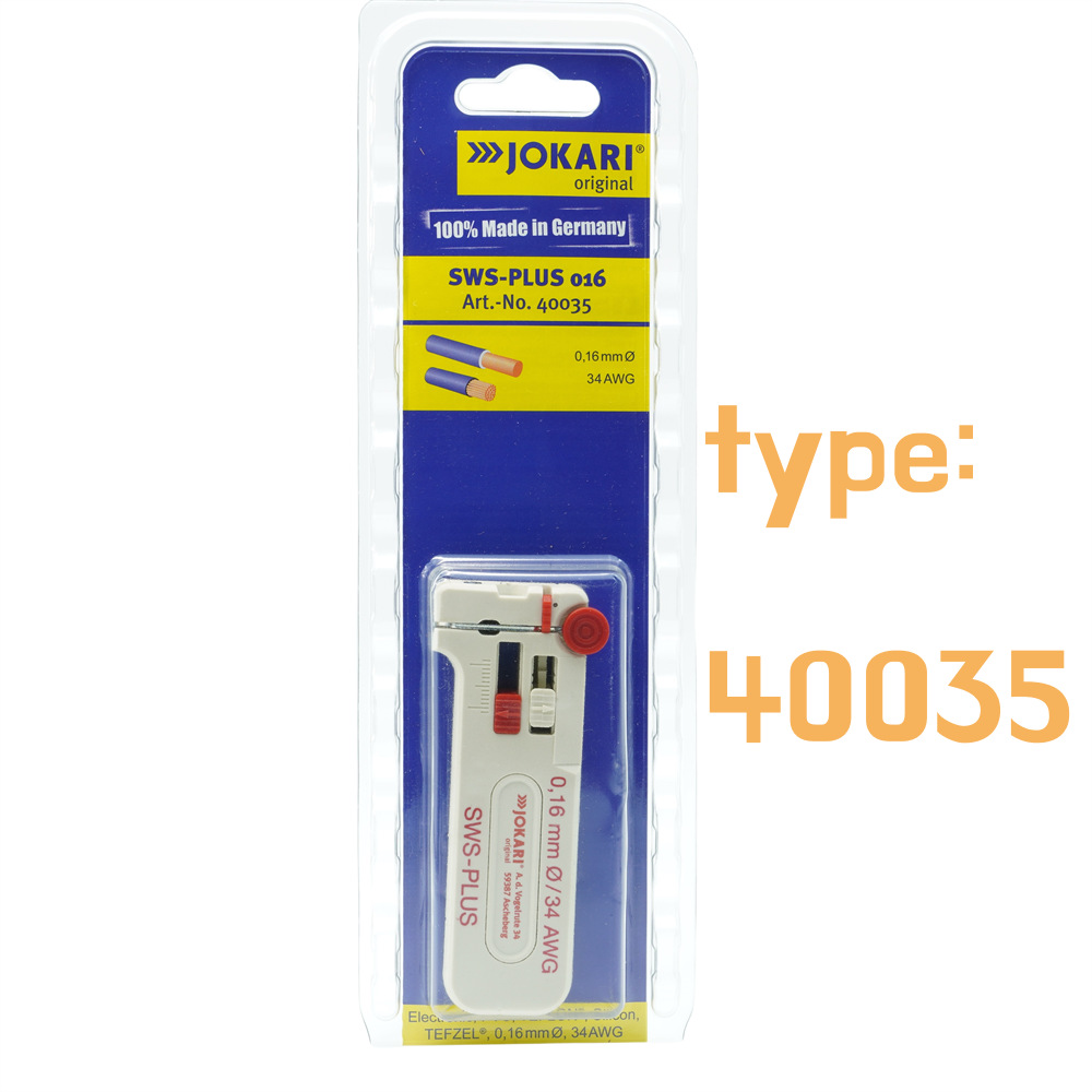 原装德国进口JOKARI 0.16mm 精密剥线器 SWS-PLUS系列 40035