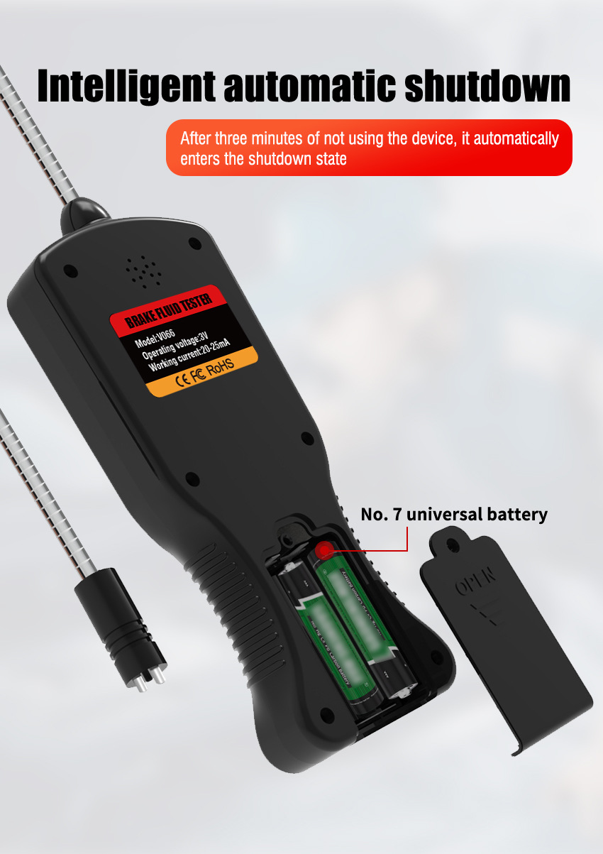 Car Brake Fluid Diagnostic Moisture Content Test Digital Display Brake Fluid Dot3/Dot4/5.1