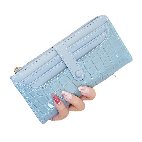 Cross-border style new style stone pattern fashion long women's wallet multi-card slot zipper large capacity PU wallet clutch