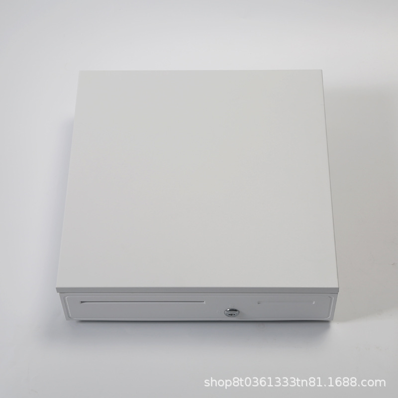 Caja de efectivo metálica de cinco compartimentos y tres niveles, tipo cajón de caja registradora para supermercado, para cambio.