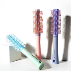 美發氣墊梳頭皮按摩梳套裝馬卡龍順發氣囊塑料捲髮梳排骨梳子批發