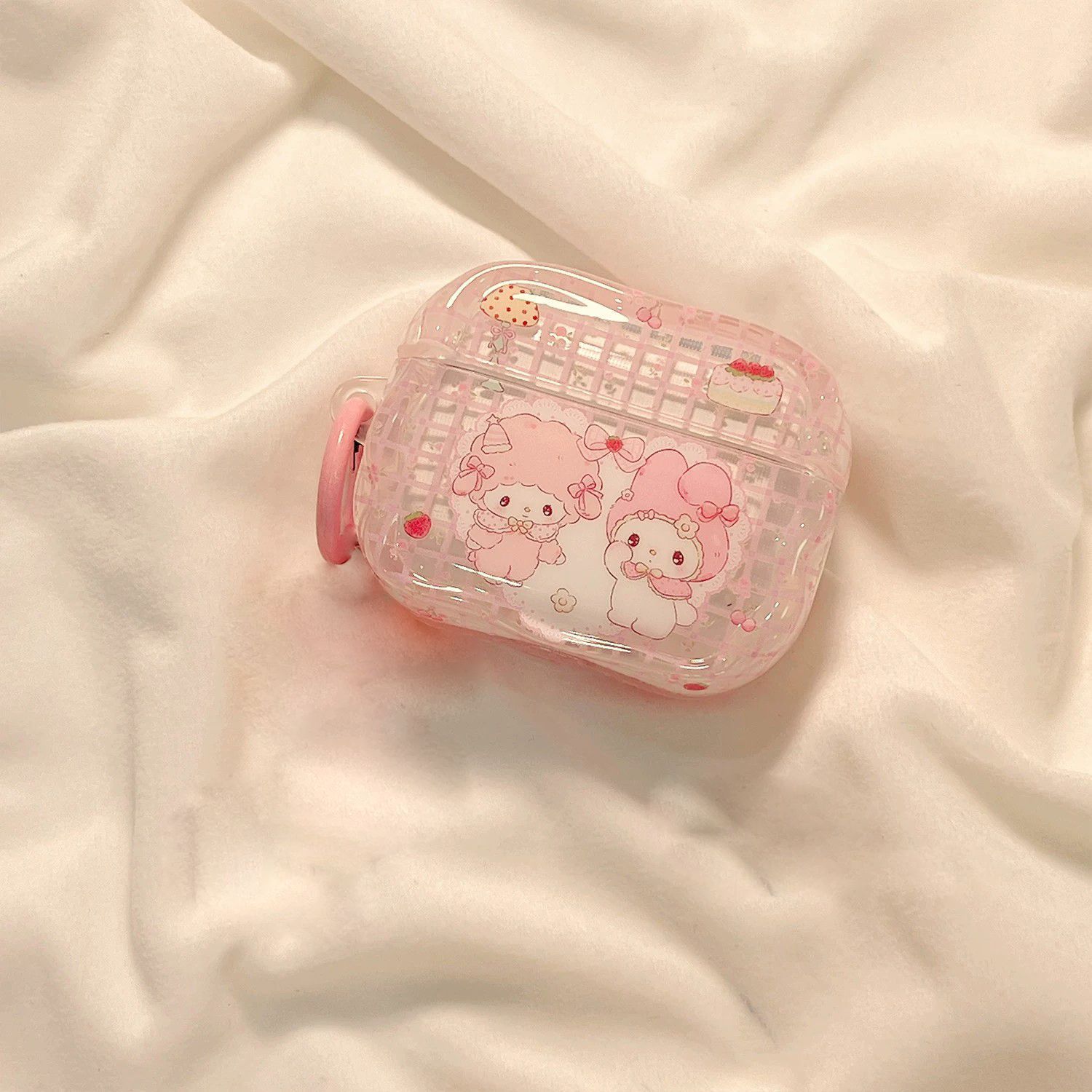 Pink Melody para AirPods 4 generación de auriculares AirPods Pro 2 generación 3 generación de estuche Bluetooth