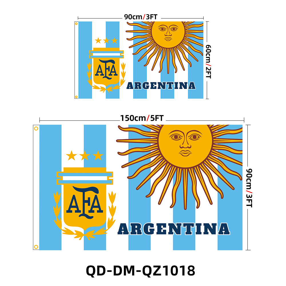 Bandera de la Copa del Mundo de fútbol internacional, fanáticos de la bandera, fanáticos de la decoración, fabricantes de poliéster, venta directa