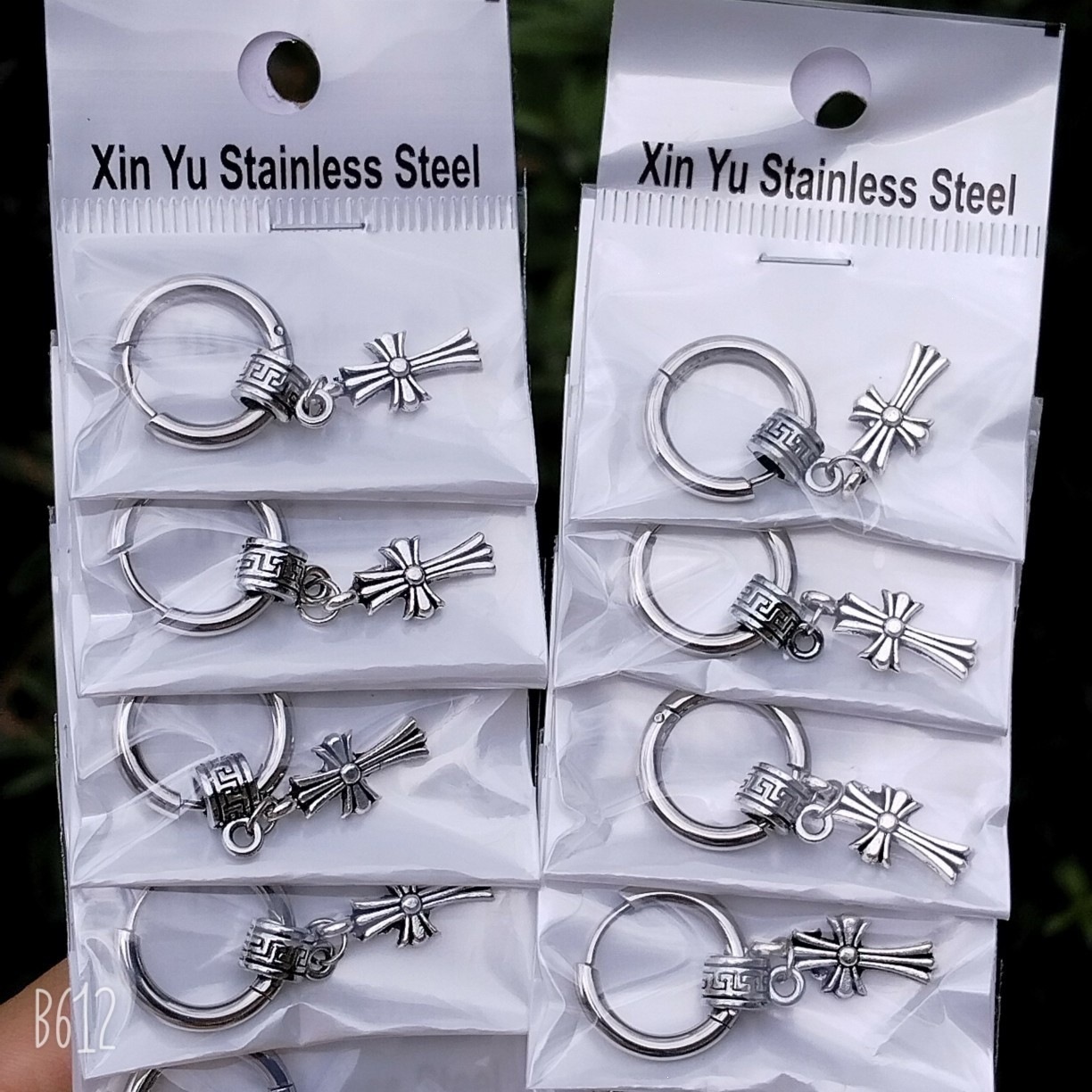2.5 pendientes de acero de titanio gruesas y el mismo modelo crian orejas joyas de moda con pendientes de acero inoxidable con hilo redondo personalizado image 33