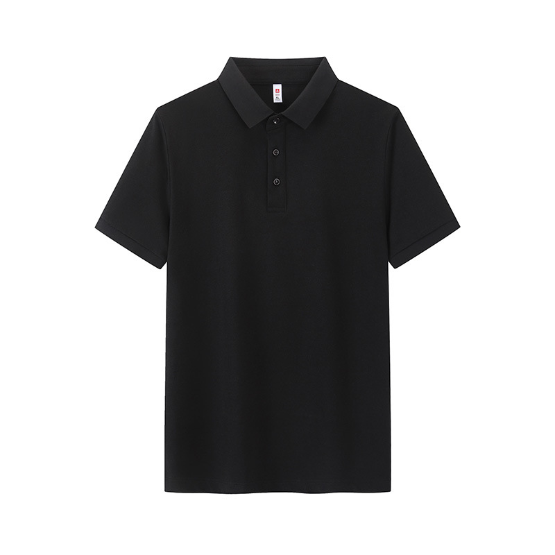 Business 7A antibacteriano Solo fresco antiarrugas color sólido solapa de manga corta ropa de trabajo camiseta de polo camisa POLO personalizada