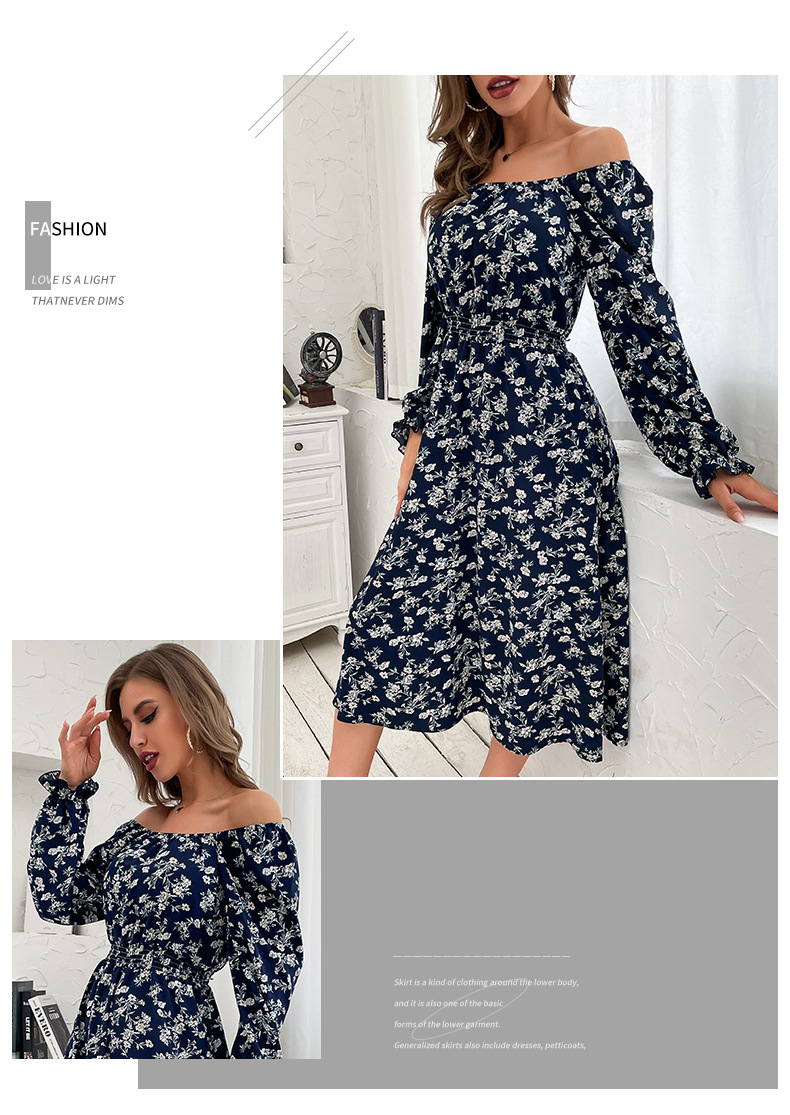 hedging print square neck slim dress nihaostyles clothing wholesale NSYYF88553