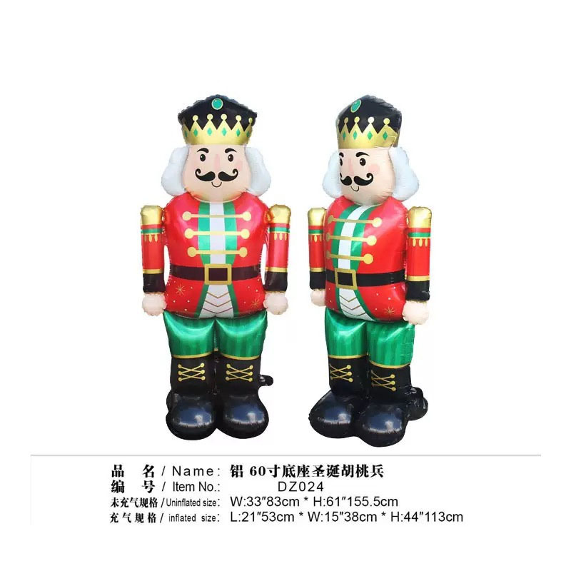 クロスボーダークリスマスサンタクロース杖ヘラジカスノーフレーク雪だるま漫画アルミフィルムバルーンクリスマスパーティー装飾ボール|undefined