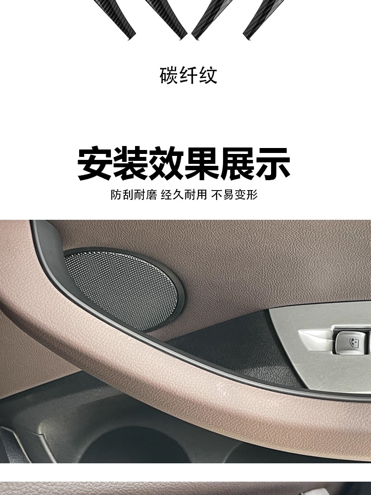 Suitable for 18-24 Bmw X3 Door Handle Inner Cover, X4 Armrest Sticker, Ix3 Door Handle Inner Side G08 Outer Cover Protective Cover