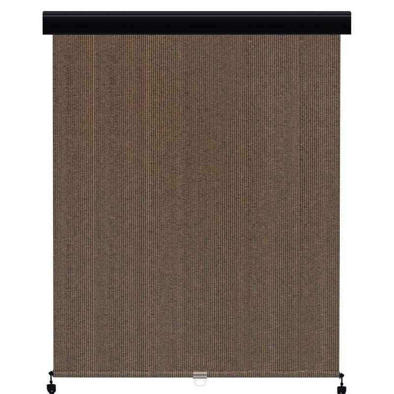 Outdoor Vertical Roller Blinds Windproof Sun Protection Heat Insulation Sunshade Curtains Gazebo Balcony Rainproof Retractable Awning Canopy