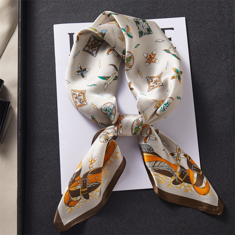 Women's Mulberry Silk Neck Scarf, High-end Square Scarf For Spring_voghion.com